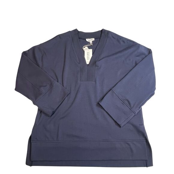 Haven Well Within Sweater Womens Large Blue Organic Cotton Oversized Loungewear - Picture 1 of 13
